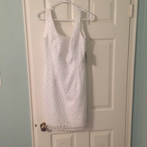 Lilly Pulitzer white sample dress Sz 4 - Picture 1 of 3