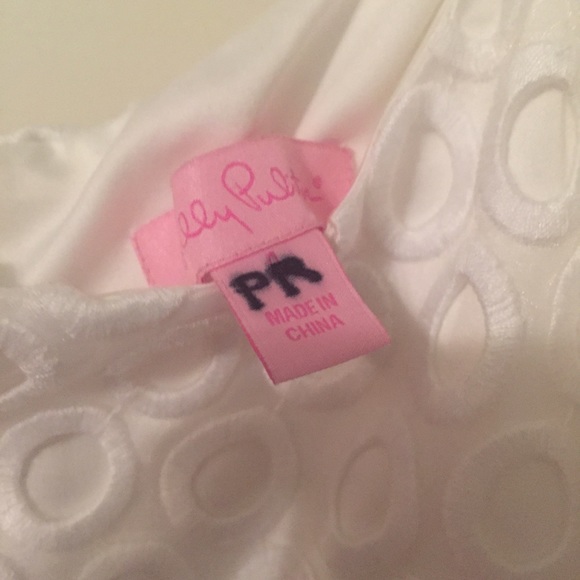 Lilly Pulitzer white sample dress Sz 4 - Picture 2 of 3
