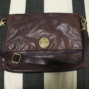 Tory Burch leather messenger bag