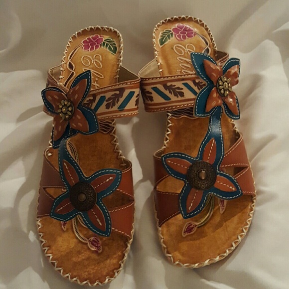 "Poppy" Sandals