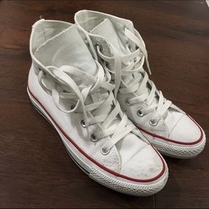 High top white converse