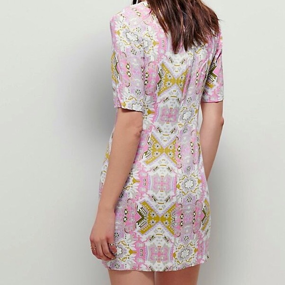 Free People Mod Printed Mini Dress - Picture 3 of 4