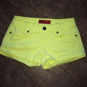 neon Jean shorts