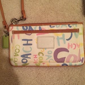 SOLD!!!!!Coach Wristlet. Used.