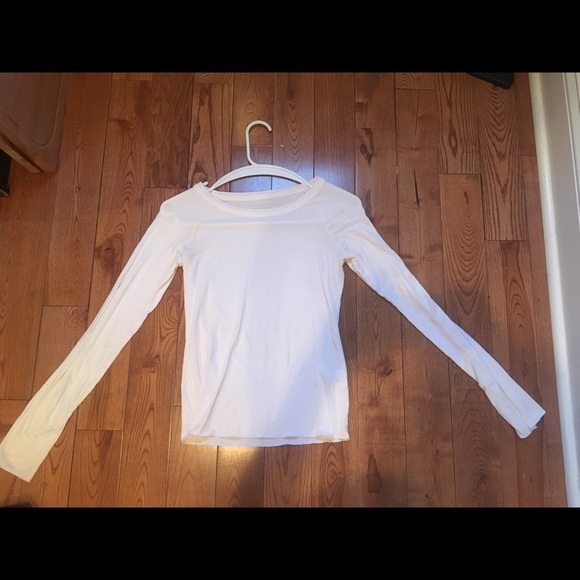 Banana Republic white long sleeve tee