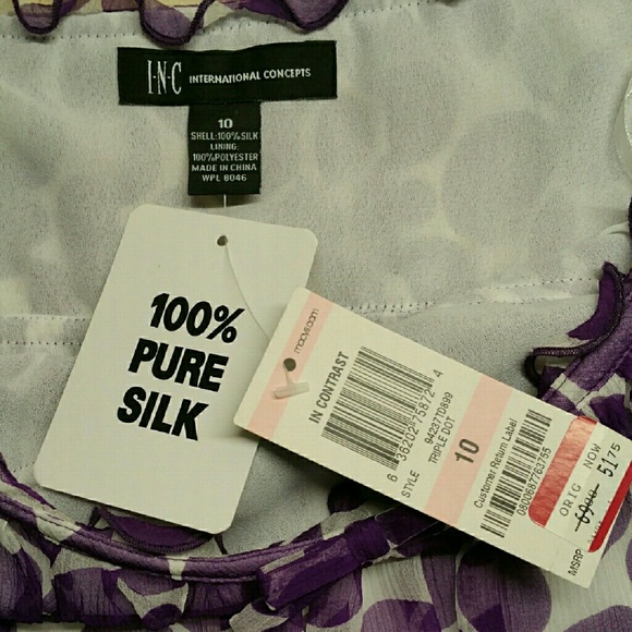 International Concepts silk top NWT - Picture 3 of 4