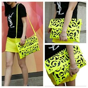 Fluorescent envelope/shoulder bag!