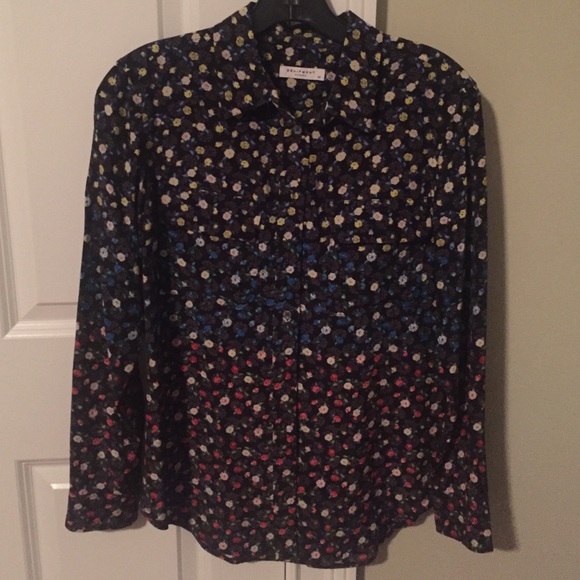 Equipment silk button up shirt