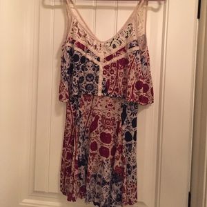 Urban Outfitters Ecote Lace & Bird Dress sz S