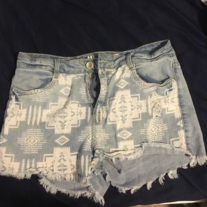 Aztec print shorts