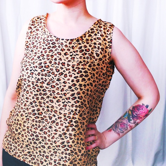 Vintage Tops - HALF OFF SALE | Cheetah Print Silk Tank Vintage Tops - HALF OFF SALE | Cheetah Print Silk Tank