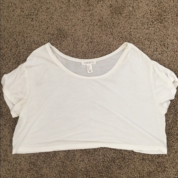 Flowy, off white, crop top
