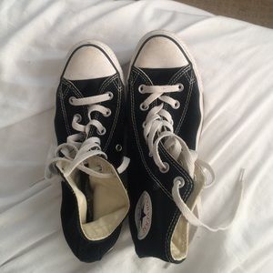 black high top converse