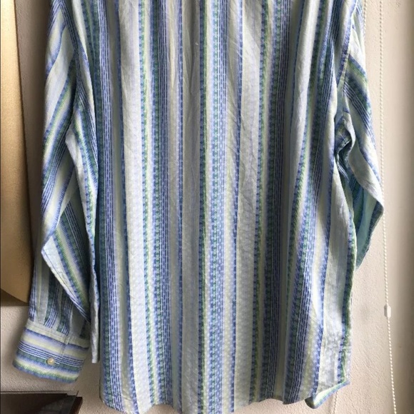 Robert Graham Men's XL Stripped Long Sleeve Shirt - Picture 2 of 4