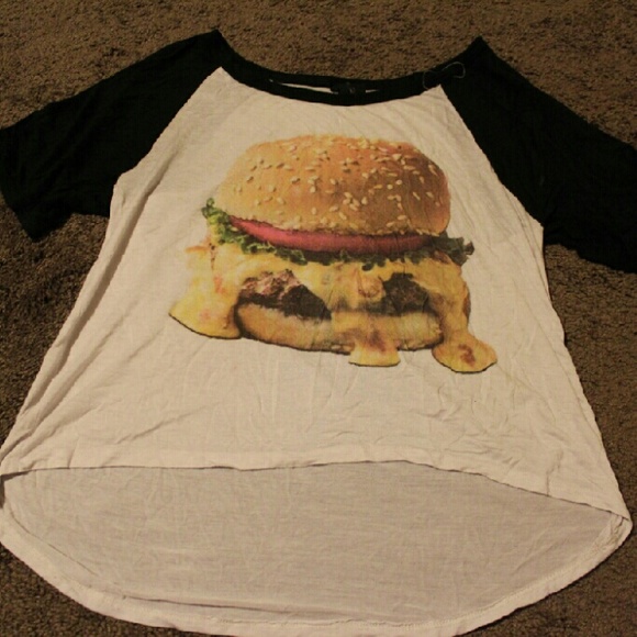 Cheeseburger Baseball Tee