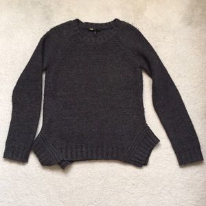 Maje Steel Gray Wool Sweater