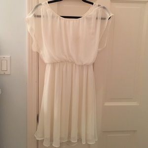 flowy lush ivory dress