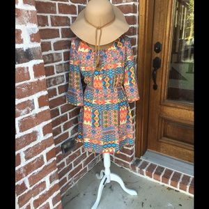 Aztec print dress