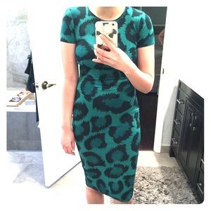 Topshop body con midi dress
