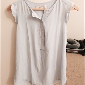 LOFT sky blue blouse