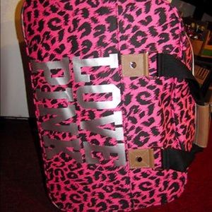 Pink Victoria's Secret luggage