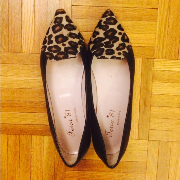 Ferca 81 Shoes Ferca 8 Leopard Leather Flat Poshmark