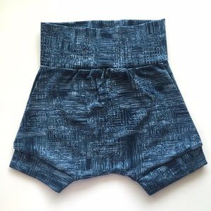 Bottoms - Handmade Denim Knit Shorties Bottoms - Handmade Denim Knit Shorties