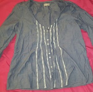 Aerie flowy Jean shirt