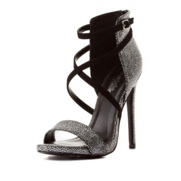 Charlotte Russe Metallic Strappy Heels