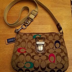 COACH Poppy Embroidered Signature Swingpack