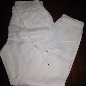 MICHAEL Michael Kors white Linen Track Pants
