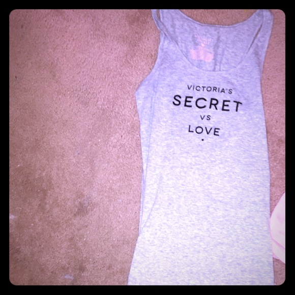 Victoria secret grey tank