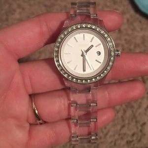 Clear band Fossil watch