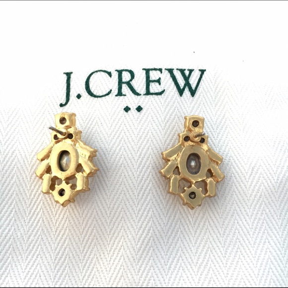 NWT J Crew Crystal Cluster Earrings - Picture 3 of 3