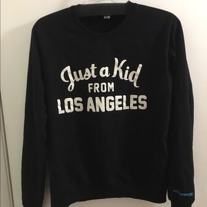"Just a kid from LA" women's M - navy blue