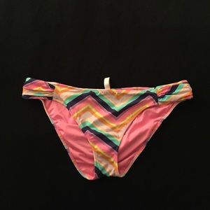 Victoria secret large multicolored swim bottoms