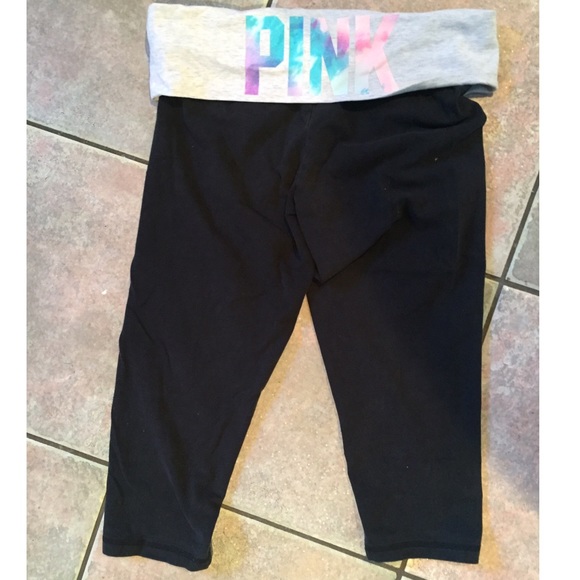 PINK yoga legging capris