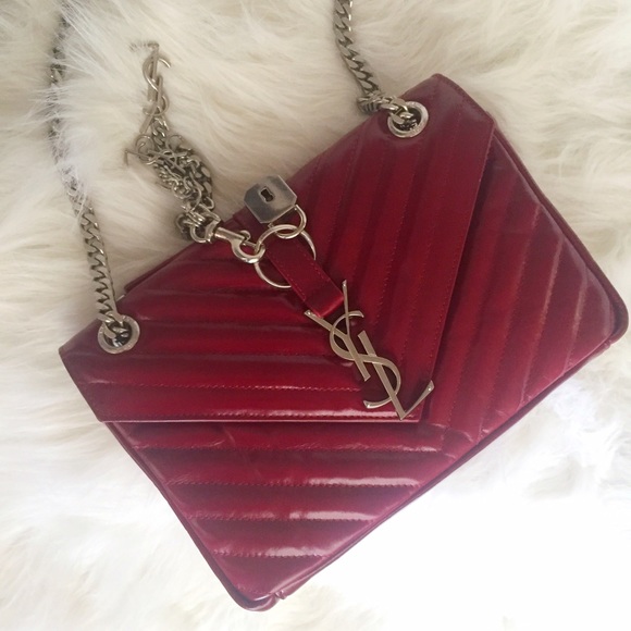 Saint Laurent Monogram Chains Leather Shoulder Bag - Picture 2 of 4