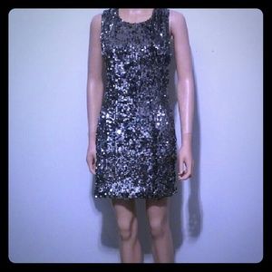 Frederick's of Hollywood sexy silver dress