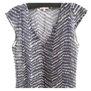 Madewell chiffon printed blouse - XS