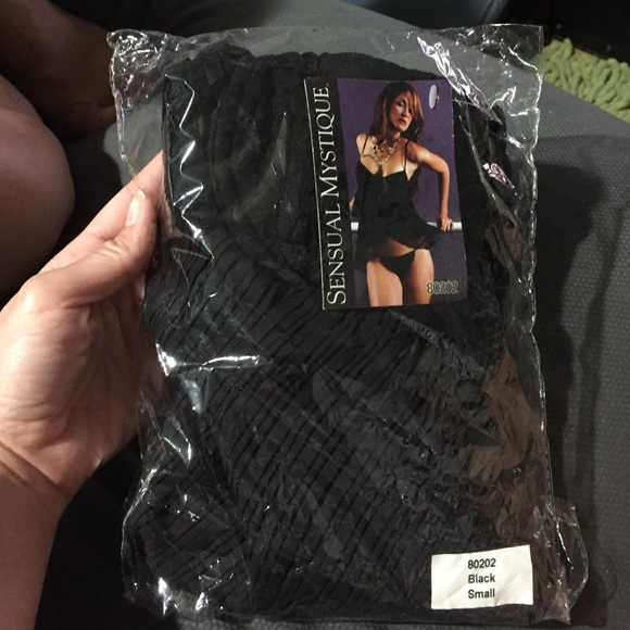 Sensual Mystique Black slip and panty