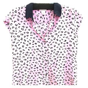 Club Monaco silk cheetah blouse - XS