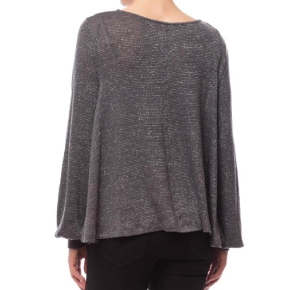 🎉flash sale🎉Free People metallic cowl neck top - Picture 3 of 4