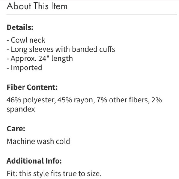 🎉flash sale🎉Free People metallic cowl neck top - Picture 4 of 4