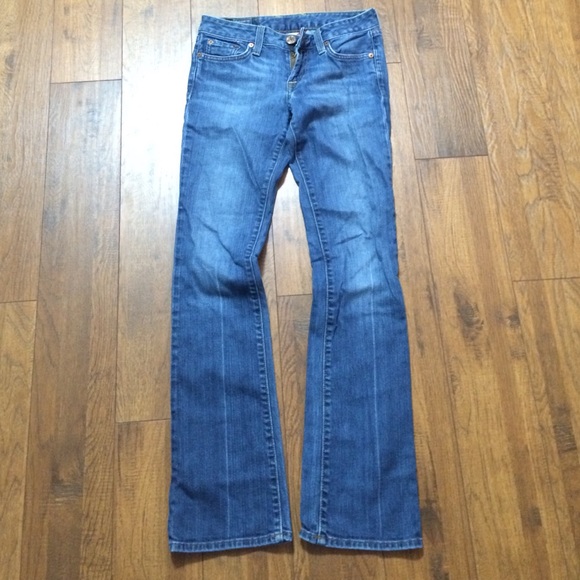 Lucky Brand medium shade blue flare jeans