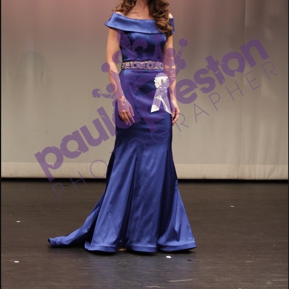 Ashley Lauren Evening Gown Royal Blue
