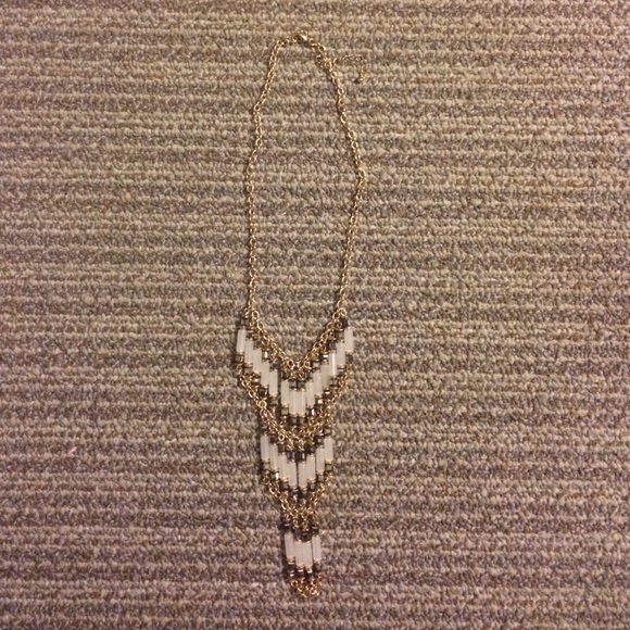 Gold statement necklace