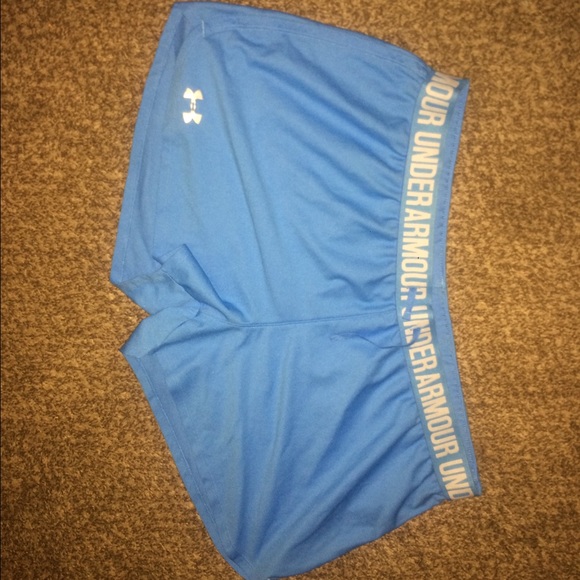 Powder Blue Woman's Under Armor Shorts Size XL