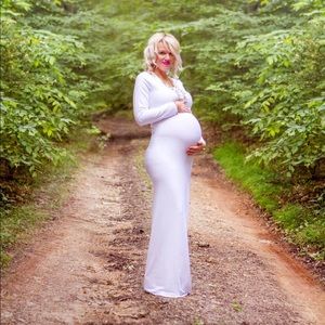 White Maternity Dress