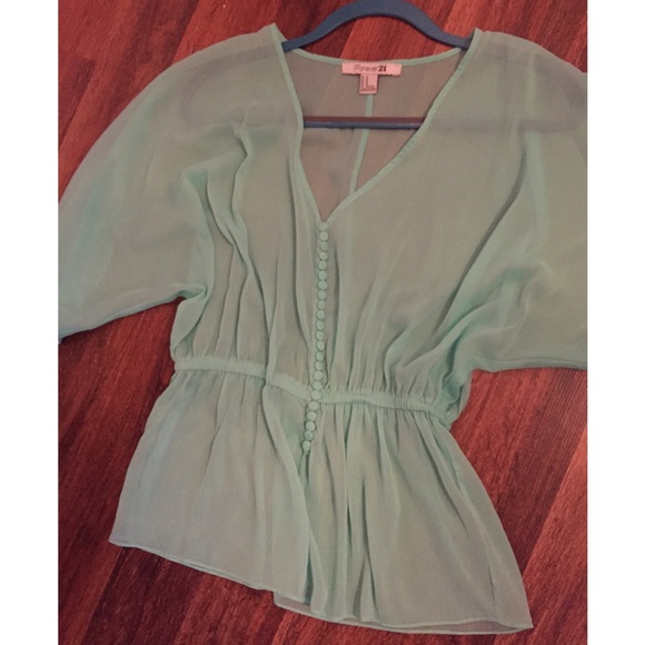 Light blue blouse